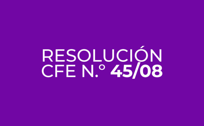 Resoluciones CFE 45