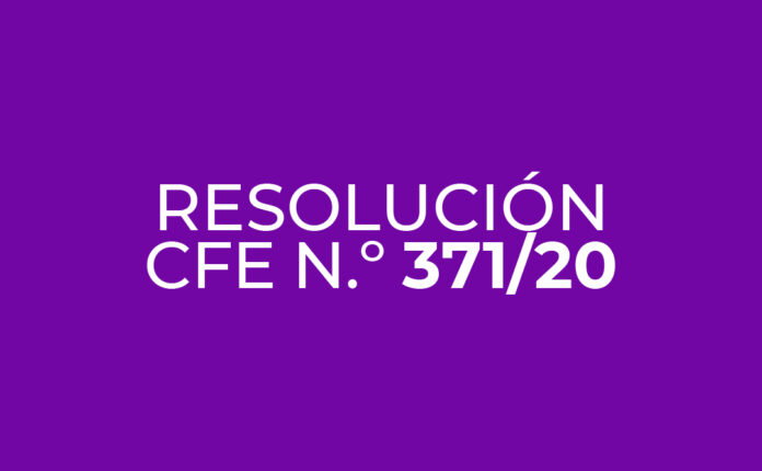 Resoluciones CFE 371