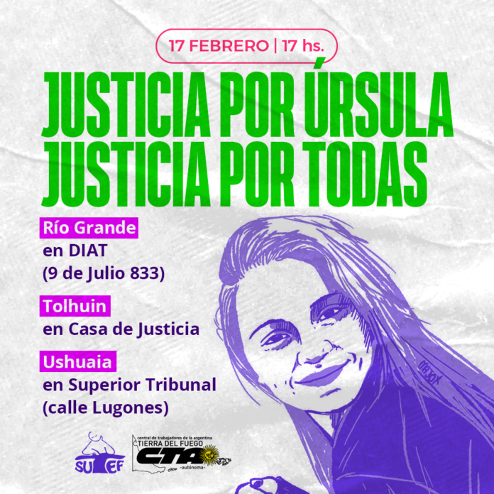 ¡Justicia por Úrsula, justicia por todas! ¡Justicia por Úrsula, justicia por todas!