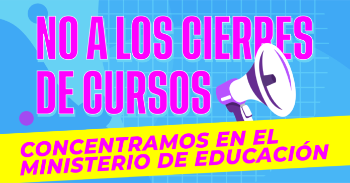 No a los cierres de cursos