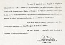 Se postergó para el viernes 09/06 la reunión con el Gobernador