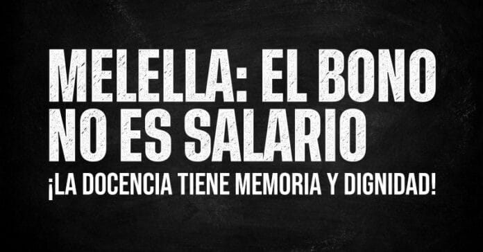 26-09-2023 Melella el bono no es salario web